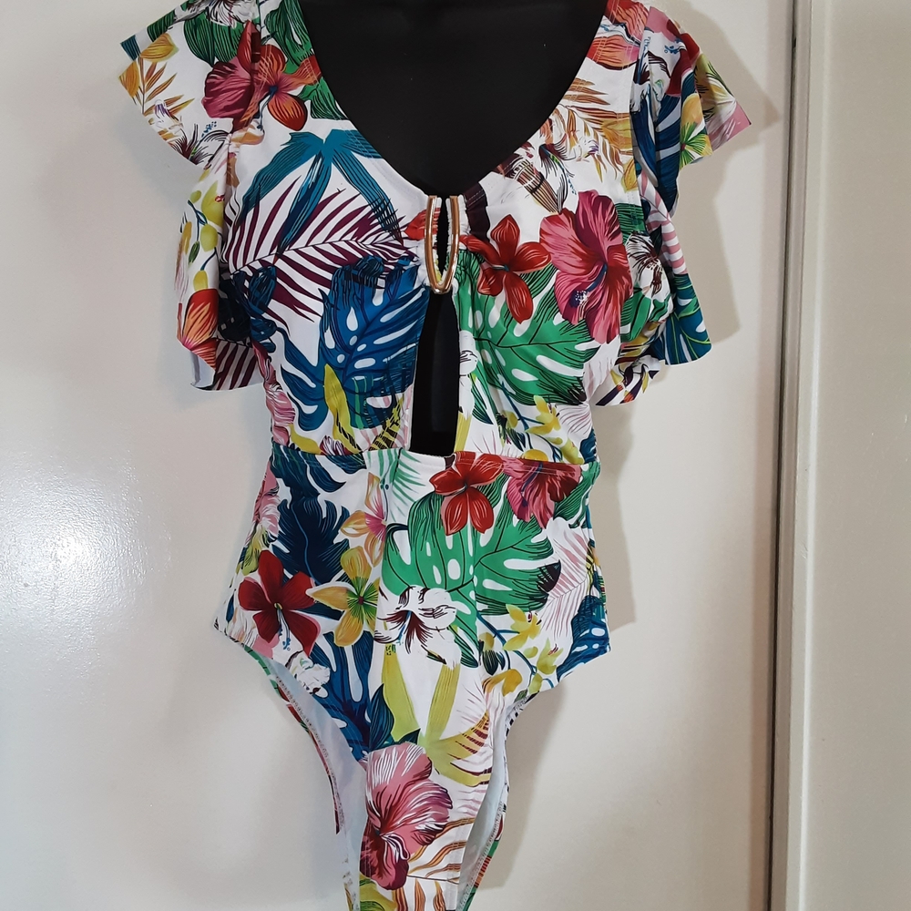 Tropical Floral One-Piece Swimsuit